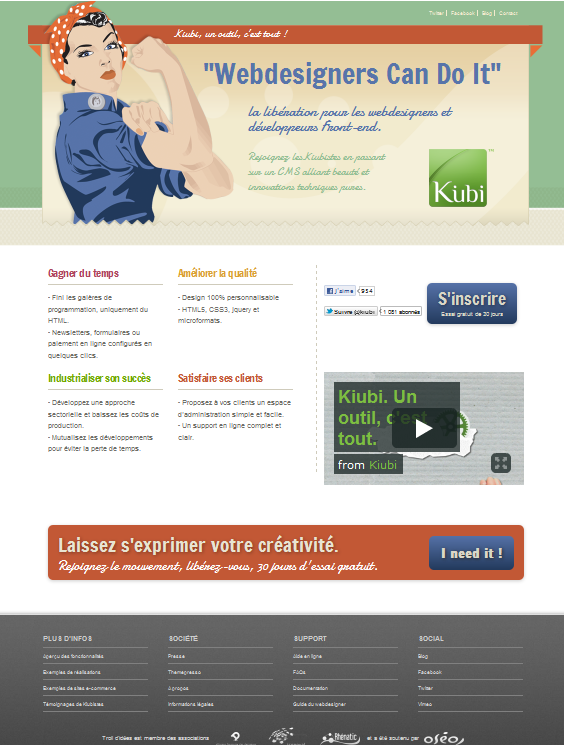 Nouvelle référence : Kiubi CMS pour webdesigners