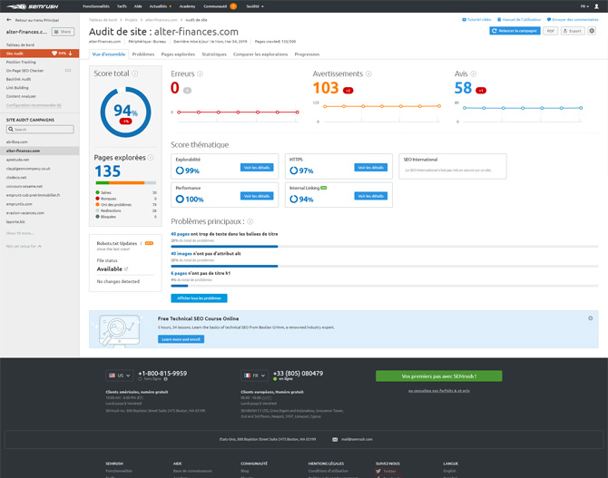 Audit qualit des sites Internet